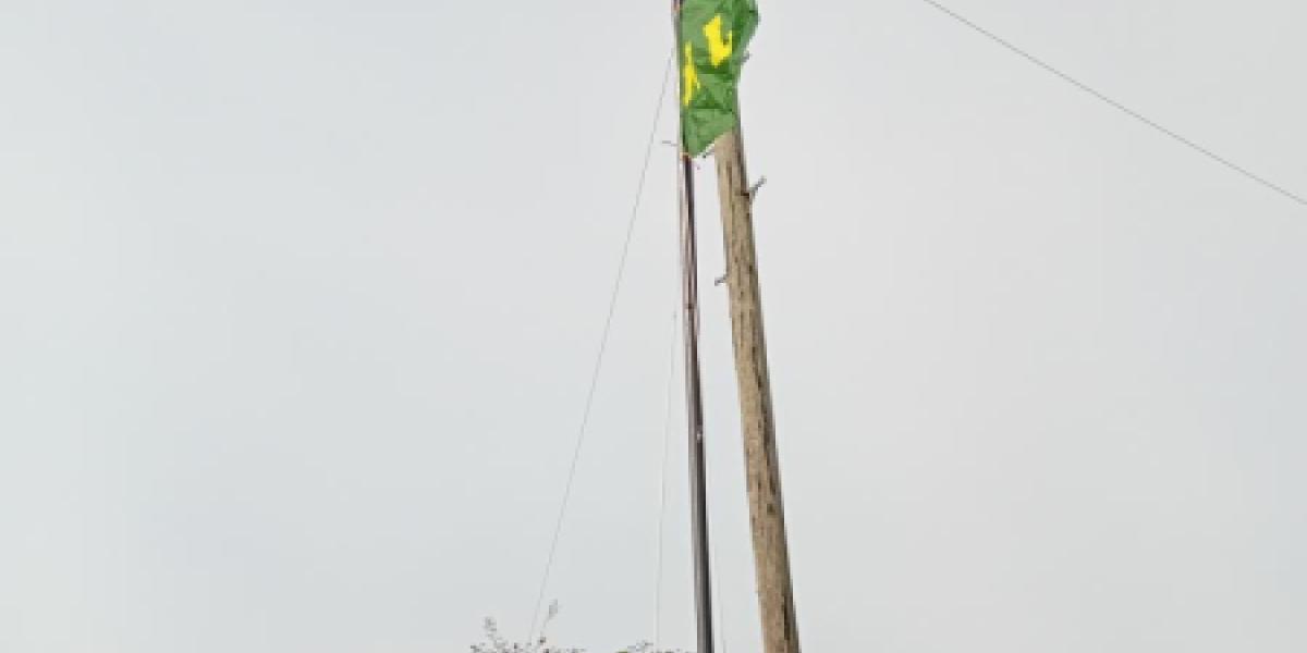 Flag goes up pic