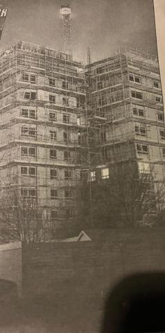  1968 Wimpy Flats behind being built 