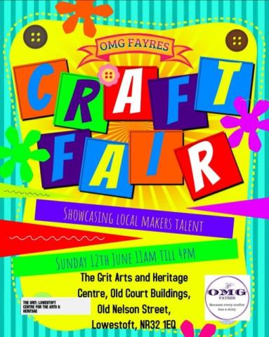 Poster for Craft Fair 12th June at the Grit