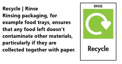 Rinse and Recycle symbol