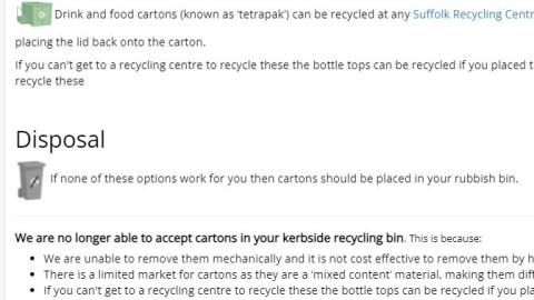 Suffolk Tetra Pak policy