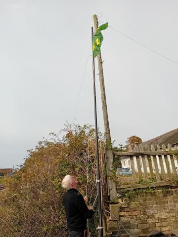 Flag goes up pic
