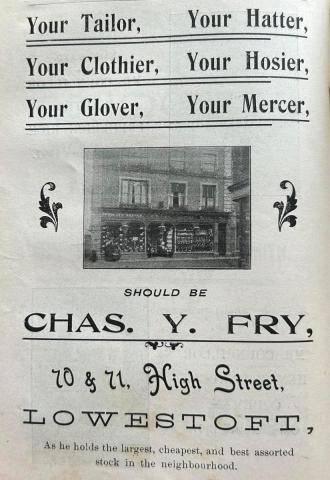 Chas Fry CREDIT: ODriscolls Annual 1900