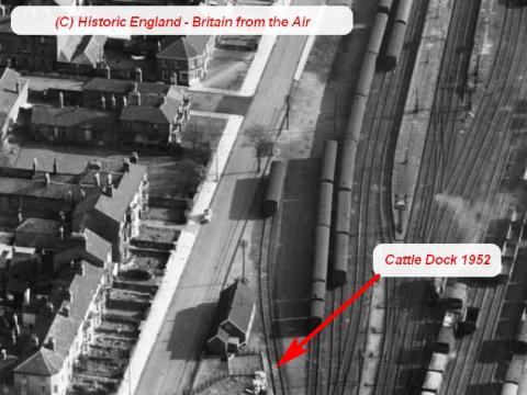 Image Aerial photo Lowestoft Station 1952