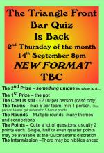 Triangle Quiz 14th September Poster