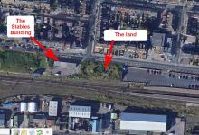 Building and Land Arial Shot