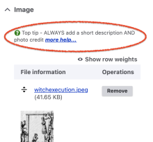 tooltips
